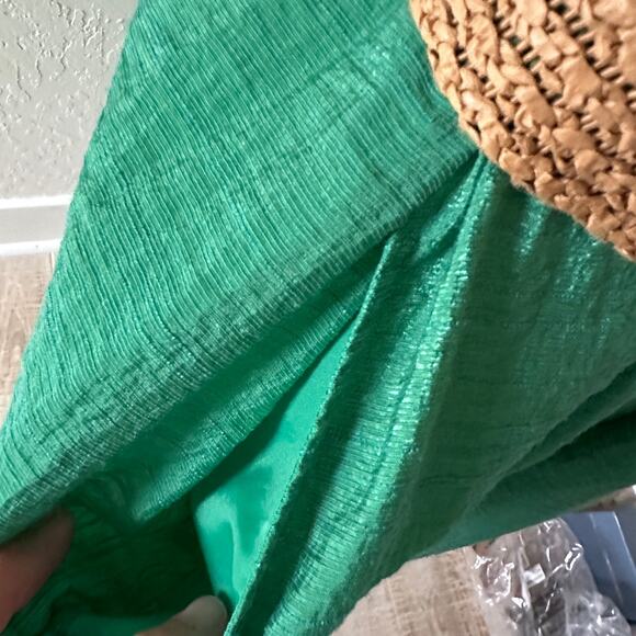 NINE WEST | Fit and Flare Dress Kelly Green with Belted Waist Size 16 Sleeveless - Picture 11 of 11